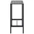 Produktbild 5 för Barbord svart 100x50x110 cm pulverlackerat stål