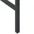 Produktbild 6 för Barbord svart 100x50x110 cm pulverlackerat stål