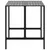 Produktbild 5 för Barbord svart 100x100x110 cm pulverlackerat stål