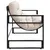 Produktbild 6 för Trädgårdsbänk med dyna taupe 113 cm stål