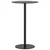 Produktbild 2 för Trädgårdsbord rund svart Ø60x105 cm stål