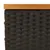 Produktbild 8 för Trädgårdsbord svart 70x70x25 cm rotting och akaciaträ
