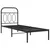 Produktbild 3 för Sängram med huvudgavel metall svart 75x190 cm