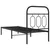 Produktbild 6 för Sängram med huvudgavel metall svart 75x190 cm