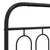 Produktbild 7 för Sängram med huvudgavel metall svart 80x200 cm