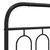 Produktbild 7 för Sängram med huvudgavel och fotgavel svart metall 80x200 cm