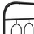 Produktbild 5 för Huvudgavel metall svart 150 cm