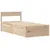 Produktbild 3 för Sängram utan madrass 75x190 cm massiv furu