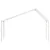 Produktbild 4 för Tak till barnsäng vit 203x80,5x142 cm massiv furu