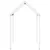 Produktbild 5 för Tak till barnsäng vit 217x95,5x159 cm massiv furu