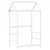 Produktbild 2 för Tak till barnsäng vit 118x70x176,5 cm massiv furu
