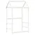 Produktbild 2 för Tak till barnsäng vit 98x70x176,5 cm massiv furu