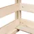 Produktbild 7 för Barnsäng med tak vit 80x200 cm massiv furu