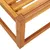Produktbild 7 för Trädgårdsbord 65x65x29 cm massivt akaciaträ