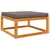Produktbild 6 för Fotpall för trädgården 65x65x29 cm massivt akaciaträ