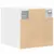Produktbild 6 för Väggskåp vit 40x42,5x40 cm konstruerat trä