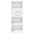 Produktbild 4 för Högskåp vit 45x42,5x124 cm konstruerat trä