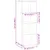 Produktbild 9 för Högskåp vit 45x41x124 cm konstruerat trä
