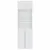 Produktbild 4 för Förvaringsskåp vit 70x42,5x225 cm konstruerat trä