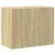 Produktbild 6 för Högskåp sonoma-ek 80x42,5x249 cm konstruerat trä