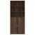 Produktbild 4 för Skåp brun ek 80x42,5x185 cm konstruerat trä