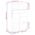 Produktbild 10 för Högskåp vit 80x42,5x124 cm konstruerat trä