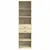 Produktbild 4 för Högskåp sonoma-ek 50x42,5x185 cm konstruerat trä