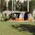 Produktbild 4 för Campingtält tunnel 5 personer grå och orange vattentätt