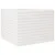 Produktbild 2 för Odlingslåda vit 60x60x45,5 cm massiv furu