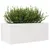 Produktbild 4 för Odlingslåda vit 110x60x45,5 cm massiv furu
