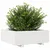 Produktbild 4 för Odlingslåda vit 70x70x26,5 cm massiv furu