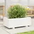 Produktbild 3 för Odlingslåda vit 70x40x26,5 cm massiv furu
