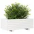 Produktbild 4 för Odlingslåda vit 70x40x26,5 cm massiv furu