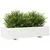 Produktbild 4 för Odlingslåda vit 110x40x26,5 cm massiv furu