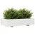 Produktbild 4 för Odlingslåda vit 110x60x26,5 cm massiv furu