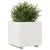 Produktbild 4 för Odlingslåda vit 50x50x49,5 cm massiv furu