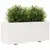 Produktbild 4 för Odlingslåda vit 110x40x49,5 cm massiv furu