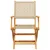 Produktbild 4 för Matgrupp för trädgården 5 delar beige konstrotting/massivt trä