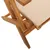 Produktbild 9 för Matgrupp för trädgården 5 delar beige tyg och massivt trä