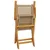 Produktbild 7 för Matgrupp för trädgården 7 delar beige konstrotting/massivt trä