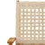 Produktbild 10 för Matgrupp för trädgården 7 delar beige konstrotting/massivt trä