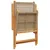 Produktbild 7 för Matgrupp för trädgården 7 delar beige konstrotting/massivt trä