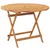 Produktbild 6 för Matgrupp för trädgården 5 delar beige konstrotting/massivt trä