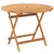 Produktbild 6 för Matgrupp för trädgården 5 delar beige konstrotting/massivt trä