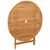 Produktbild 8 för Matgrupp för trädgården 5 delar beige konstrotting/massivt trä