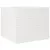 Produktbild 7 för Odlingslåda 80x80x68,5 cm vit massiv furu