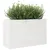 Produktbild 4 för Odlingslåda vit 110x40x68,5 cm massiv furu