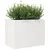 Produktbild 4 för Odlingslåda vit 90x60x68,5 cm massiv furu
