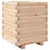 Produktbild 7 för Odlingslåda 40x40x49,5 cm massivt furuträ