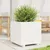 Produktbild 3 för Odlingslåda vit 50x50x49,5 cm massiv furu